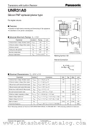UNR31A0 datasheet pdf Panasonic