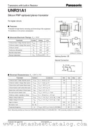 UNR31A1 datasheet pdf Panasonic