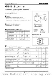 XN01112 datasheet pdf Panasonic