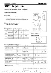 XN01114 datasheet pdf Panasonic