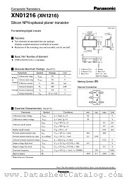 XN1216 datasheet pdf Panasonic