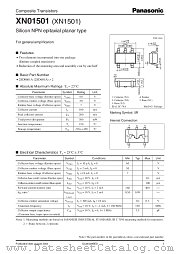 XN1501 datasheet pdf Panasonic