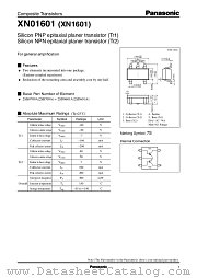 XN01601 datasheet pdf Panasonic