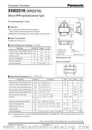 XN2216 datasheet pdf Panasonic