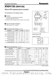 XN4130 datasheet pdf Panasonic