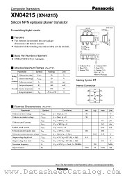 XN4215 datasheet pdf Panasonic