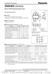 XN04404 datasheet pdf Panasonic
