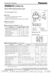 XN6214 datasheet pdf Panasonic