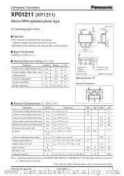 XP01211 datasheet pdf Panasonic