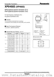 XP4683 datasheet pdf Panasonic