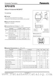 XP01878 datasheet pdf Panasonic