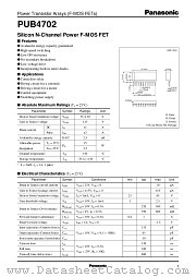 PUB4702 datasheet pdf Panasonic