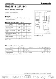 MA114 datasheet pdf Panasonic