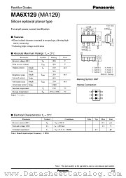 MA129 datasheet pdf Panasonic
