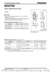 MA27V03 datasheet pdf Panasonic