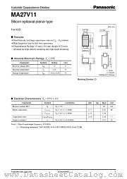 MA27V11 datasheet pdf Panasonic