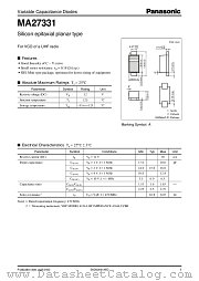 MA27331 datasheet pdf Panasonic