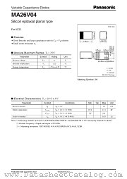 MA26V04 datasheet pdf Panasonic