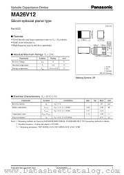 MA26V12 datasheet pdf Panasonic