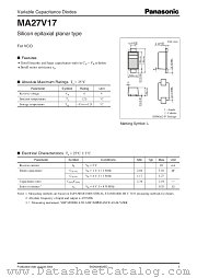 MA27V17 datasheet pdf Panasonic