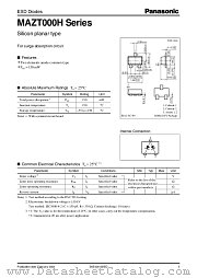 MAZT100H datasheet pdf Panasonic