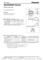 MAZW100H datasheet pdf Panasonic