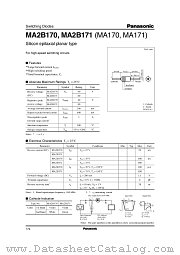 MA2B171 datasheet pdf Panasonic