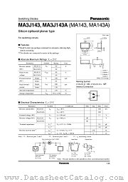 MA143 datasheet pdf Panasonic