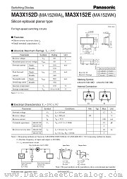 MA3X152D datasheet pdf Panasonic