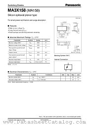 MA158 datasheet pdf Panasonic