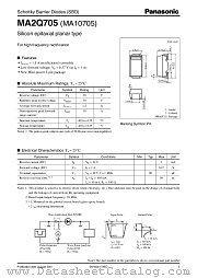 MA10705 datasheet pdf Panasonic