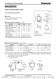 MA2SD25 datasheet pdf Panasonic