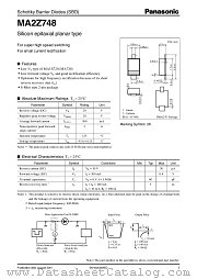 MA2Z748 datasheet pdf Panasonic