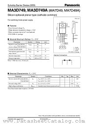 MA3D749 datasheet pdf Panasonic