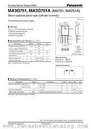 MA3G751 datasheet pdf Panasonic