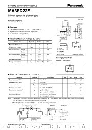 MA3SD22F datasheet pdf Panasonic