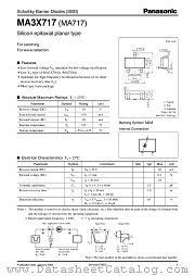 MA3X717 datasheet pdf Panasonic