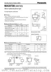 MA720 datasheet pdf Panasonic