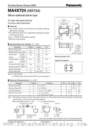 MA724 datasheet pdf Panasonic