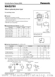 MAS3781 datasheet pdf Panasonic