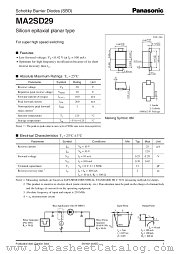 MA2SD29 datasheet pdf Panasonic