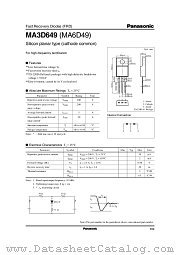 MA6D49 datasheet pdf Panasonic