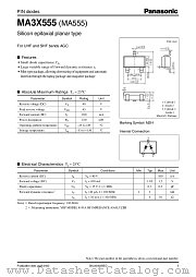 MA3X555 datasheet pdf Panasonic