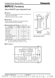 MIP512 datasheet pdf Panasonic