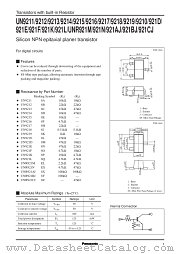 UN921K datasheet pdf Panasonic