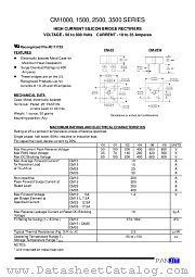 CM3501 datasheet pdf Panjit International Inc