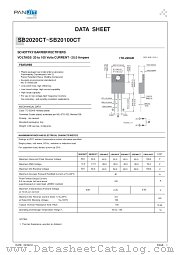 SB2080CT datasheet pdf Panjit International Inc