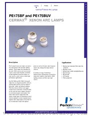 PE175BF datasheet pdf PerkinElmer Optoelectronics