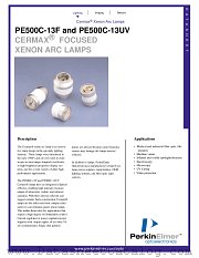 PE500C-13UV datasheet pdf PerkinElmer Optoelectronics