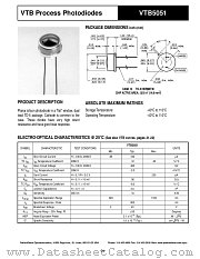VTB5051 datasheet pdf PerkinElmer Optoelectronics